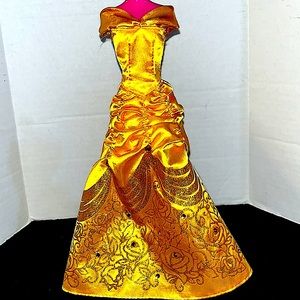 Barbie & Disney.  Belle's Gold Dress